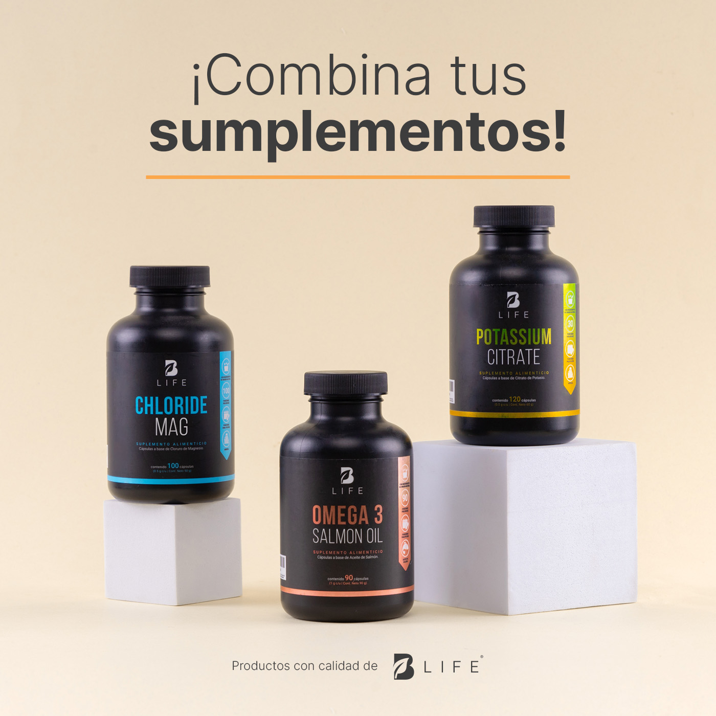 Foto 6 pulgar | Cloruro Mag B Life. 100 cápsulas de 500mg para tu bienestar