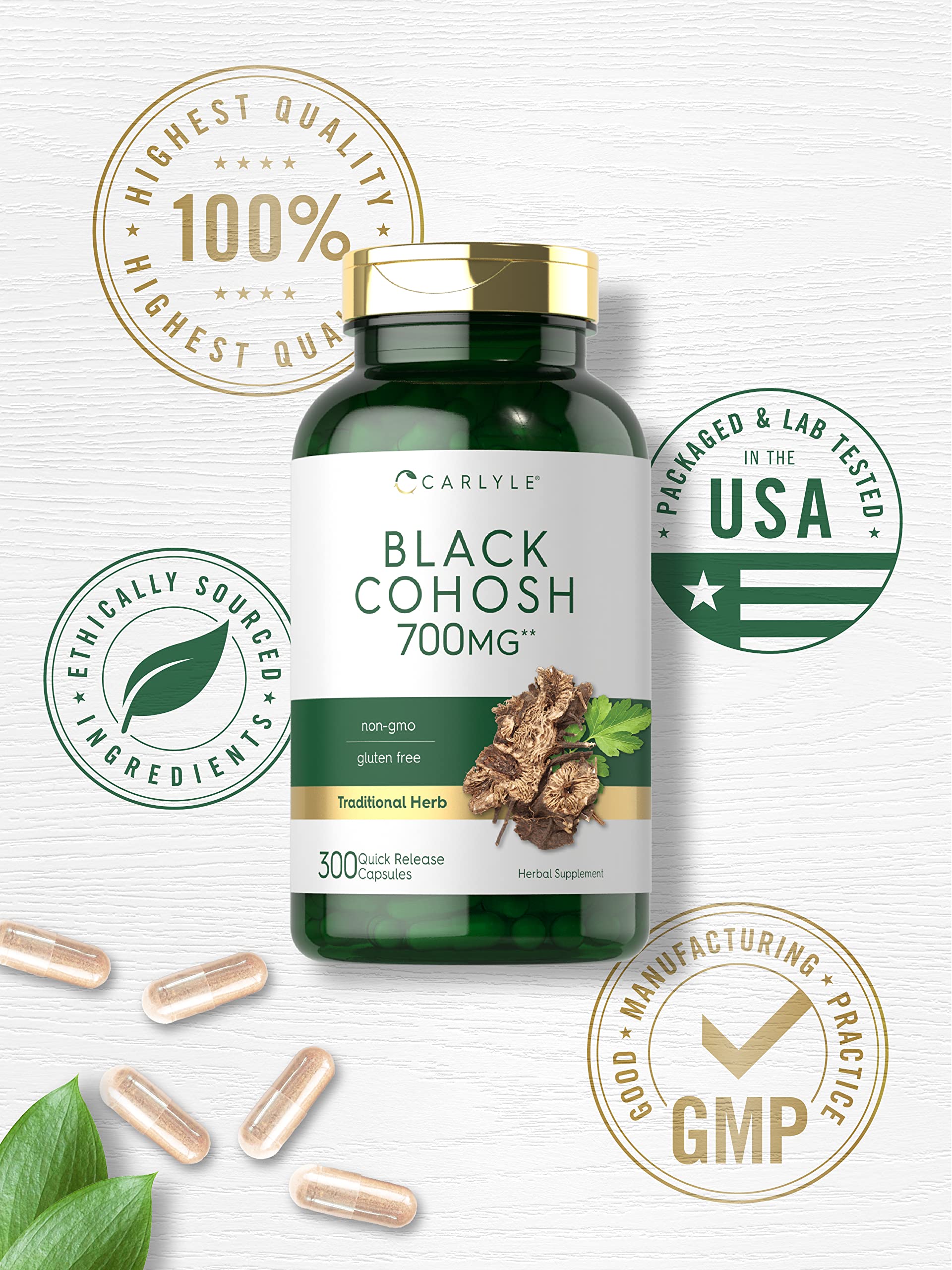 Foto 6 pulgar | Suplemento Carlyle Black Cohosh en Cápsulas 700 mg 300 Unidades - Venta Internacional