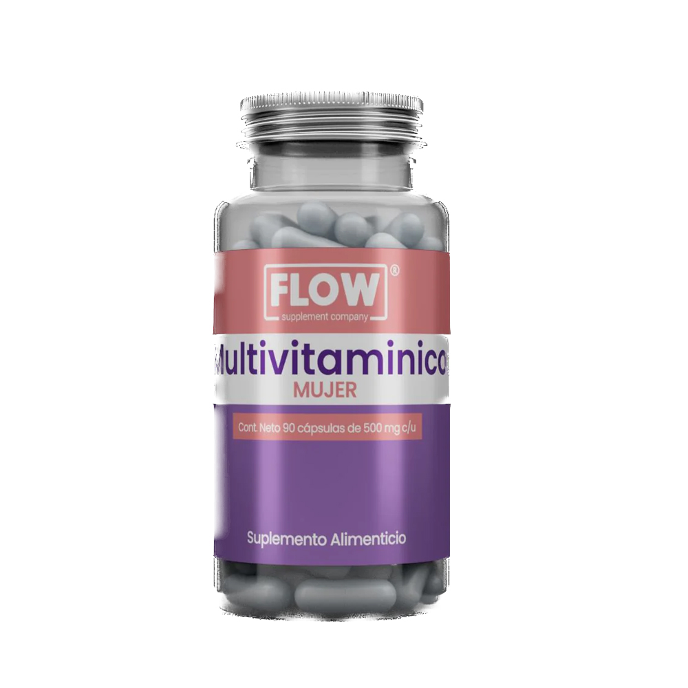 Foto 1 | Suplemento de Vitaminas y Minerales Flow -Multivitamínico Premium 90 Cápsulas de 500 mg c/u