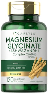 Foto 1 | Suplemento Carlyle Glicinato De Magnesio + Ashwagandha 120 Cápsulas - Venta Internacional