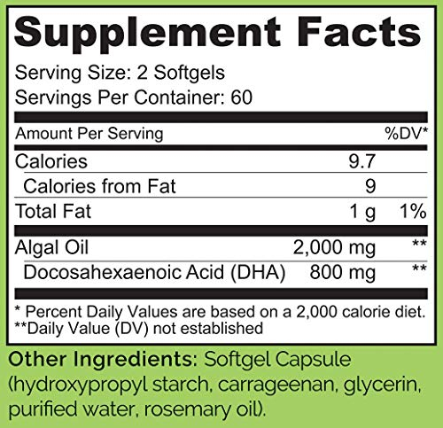 Foto 5 pulgar | Suplemento Naturelo Vegan Dha Omega-3 120 Cápsulas Blandas - Venta Internacional