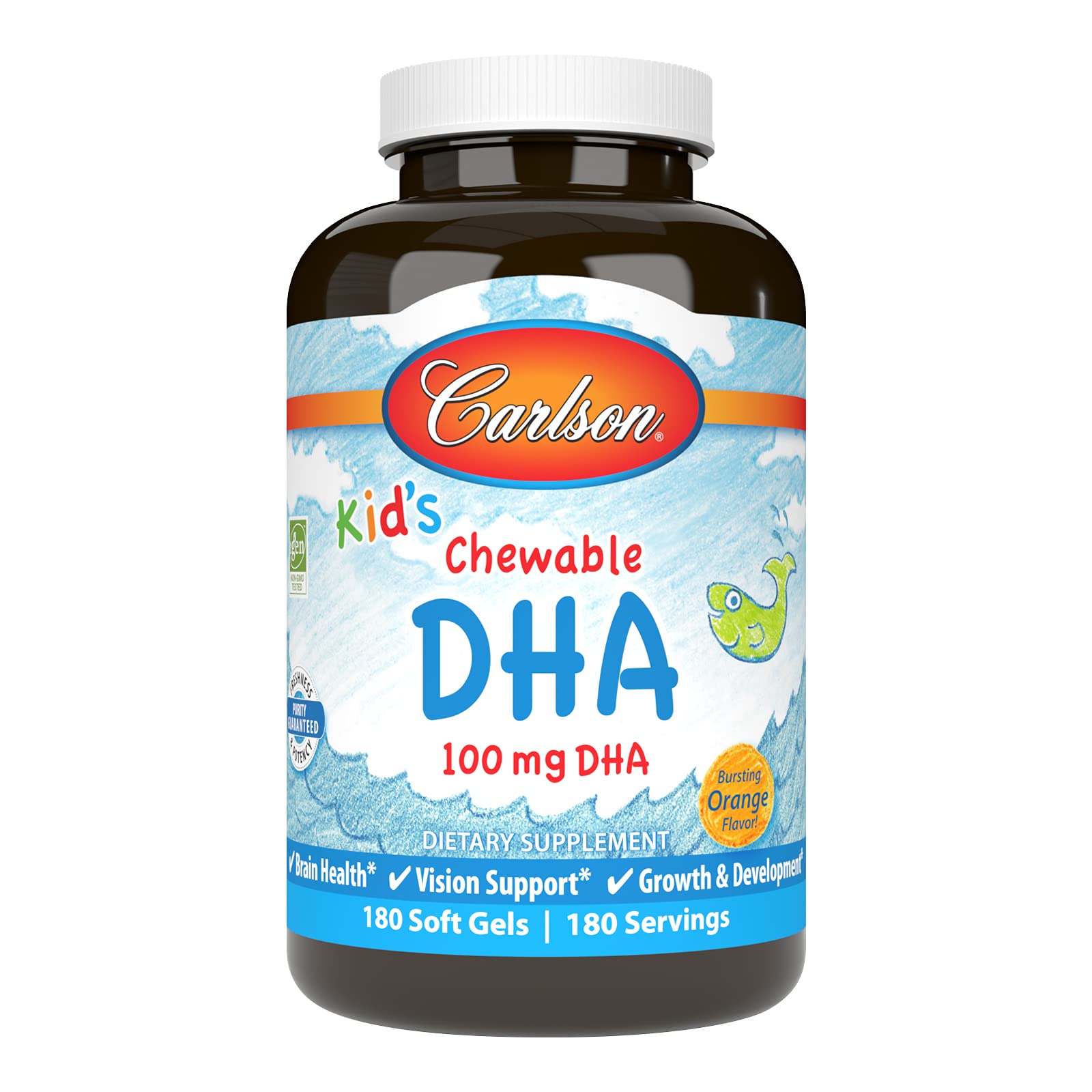 Foto 2 pulgar | Suplemento Carlson Kid's Chewable Dha 180 Cápsulas - Venta Internacional
