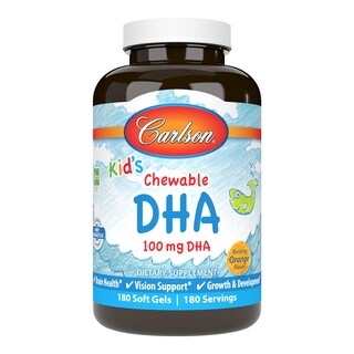 Foto 1 | Suplemento Carlson Kid's Chewable Dha 180 Cápsulas - Venta Internacional