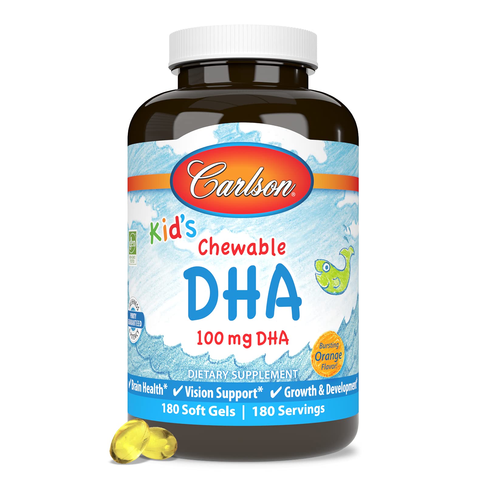 Foto 6 pulgar | Suplemento Carlson Kid's Chewable Dha 180 Cápsulas - Venta Internacional