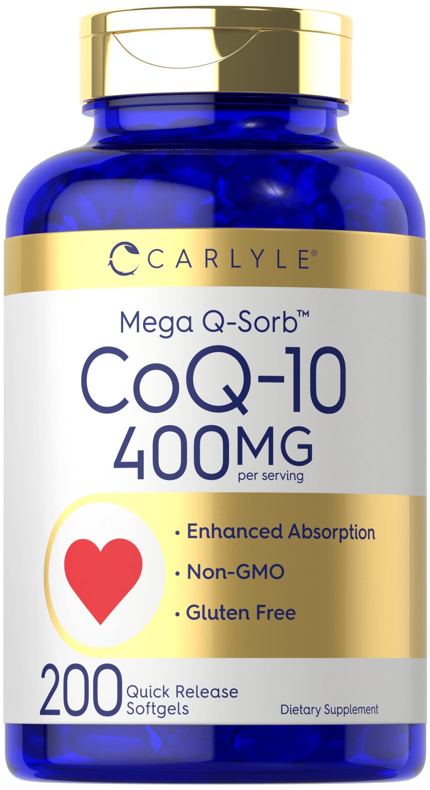 Foto 2 pulgar | Suplemento Carlyle Coq10 400 Mg 200 Cápsulas - Venta Internacional