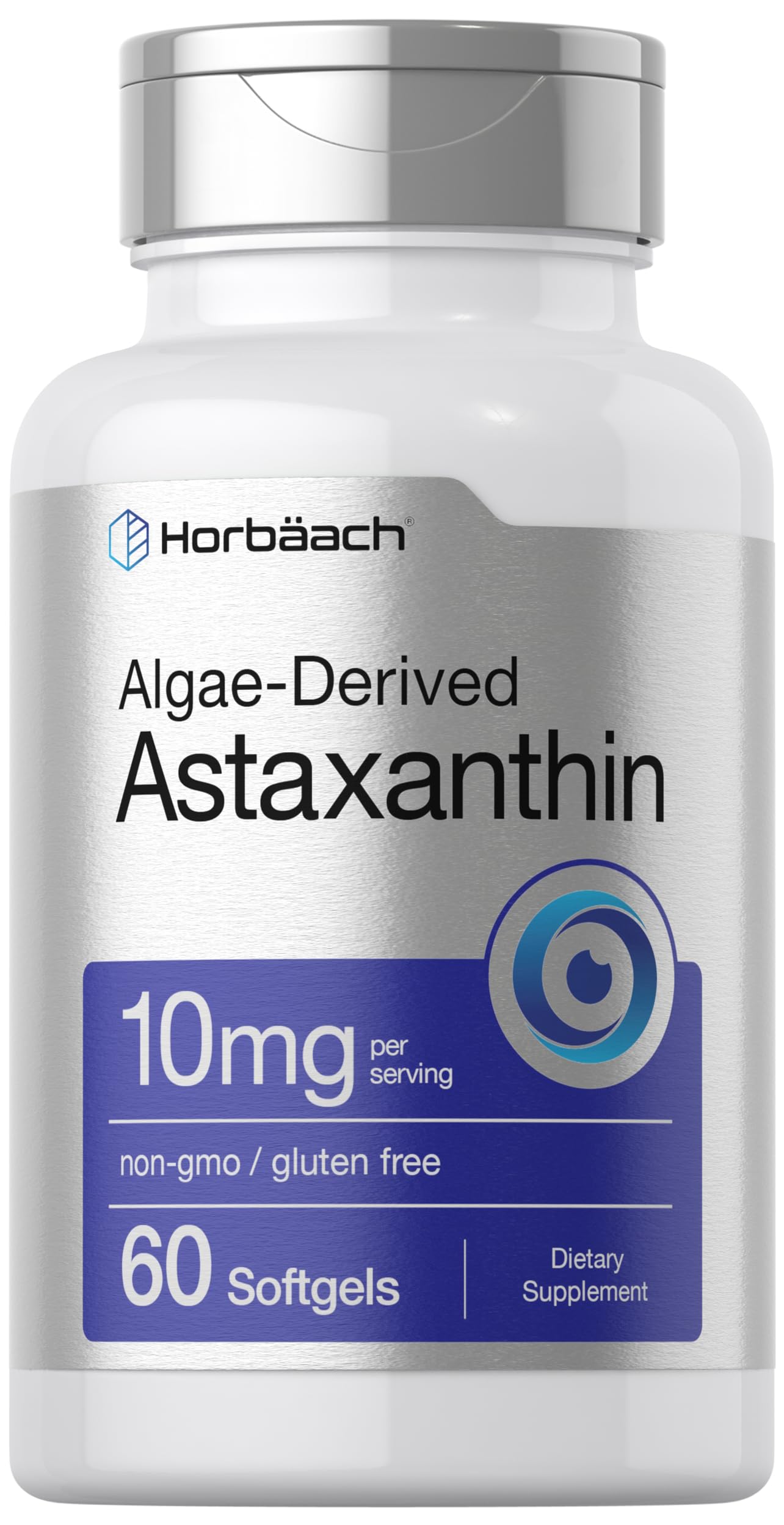 Foto 2 pulgar | Suplemento Horbaach De Astaxantina 10 mg 60 Cápsulas Blandas - Venta Internacional