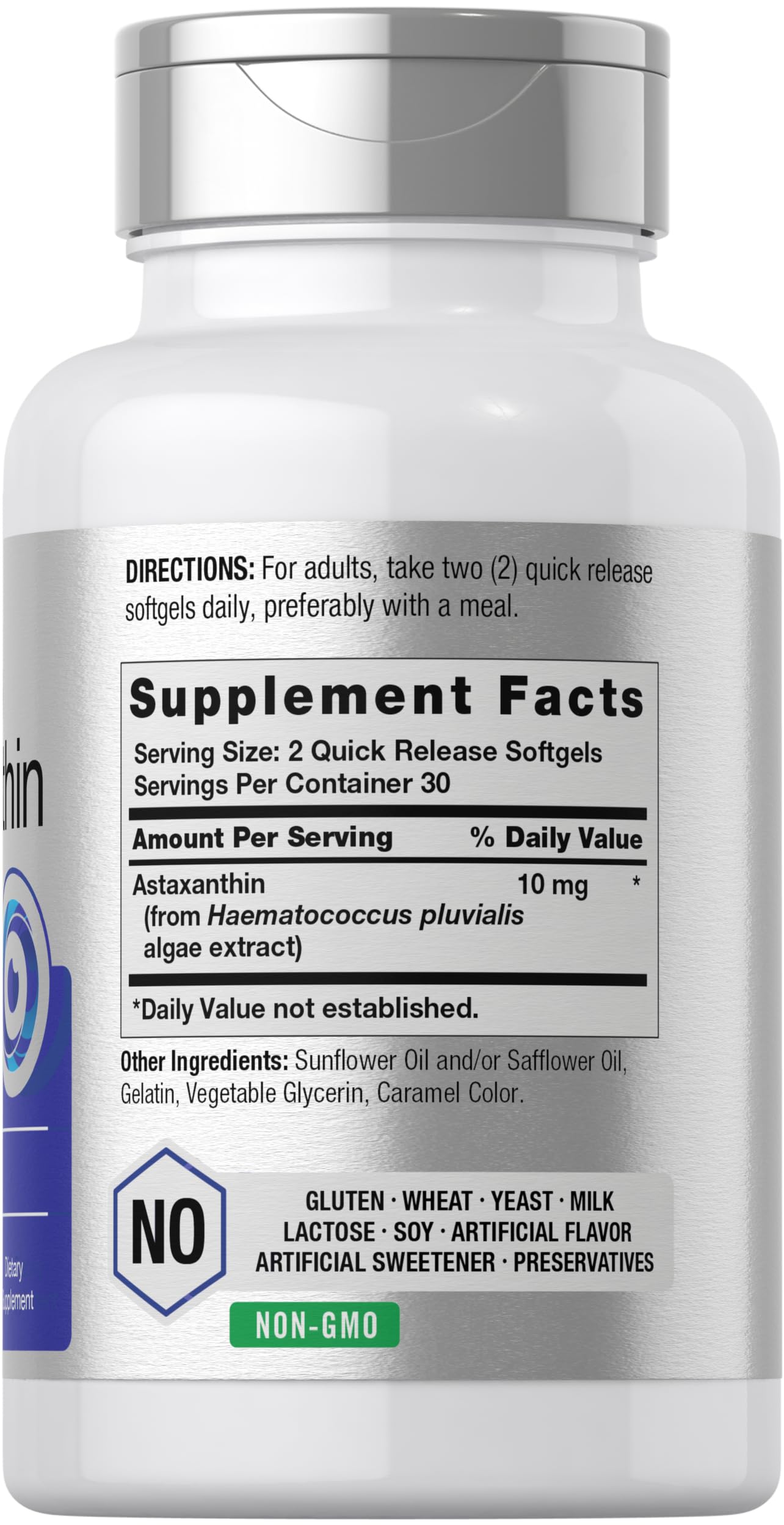 Foto 3 pulgar | Suplemento Horbaach De Astaxantina 10 mg 60 Cápsulas Blandas - Venta Internacional