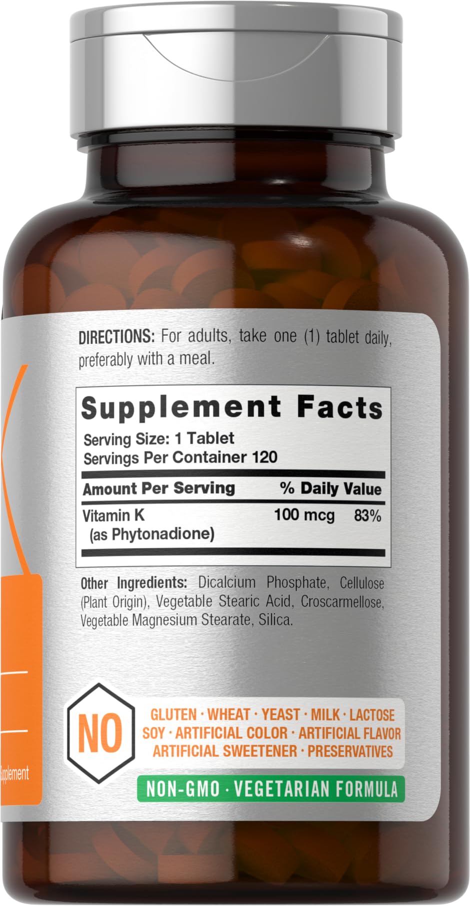 Foto 3 pulgar | Suplemento de Vitamina K Horbaach 100 mcg 120  - Venta Internacional
