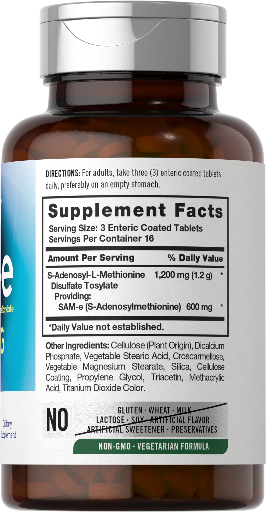 Foto 3 pulgar | Suplemento Carlyle Sam-e 1200 Mg 50 Comprimidos Vegetariano - Venta Internacional