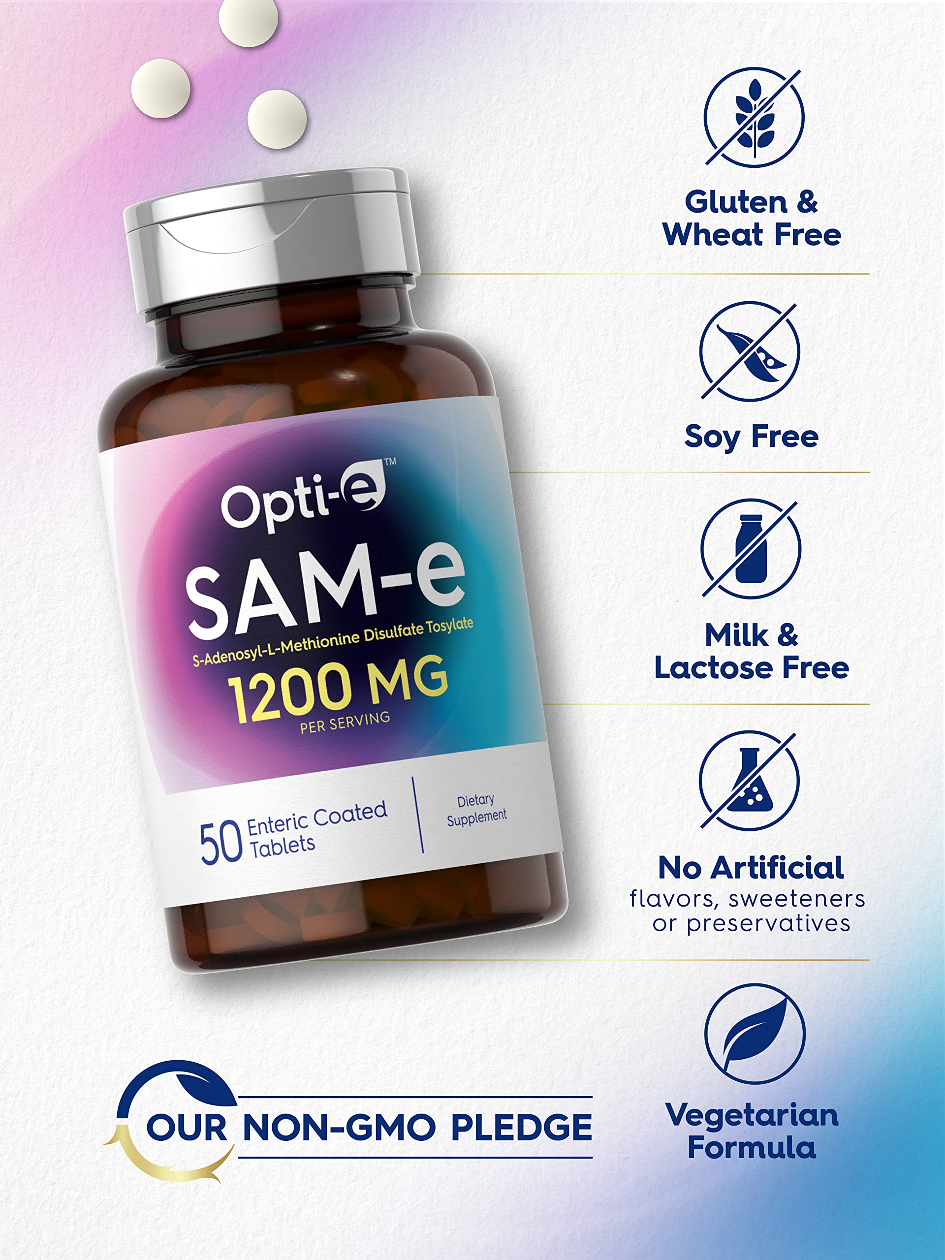 Foto 5 pulgar | Suplemento Carlyle Sam-e 1200 Mg 50 Comprimidos Vegetariano - Venta Internacional