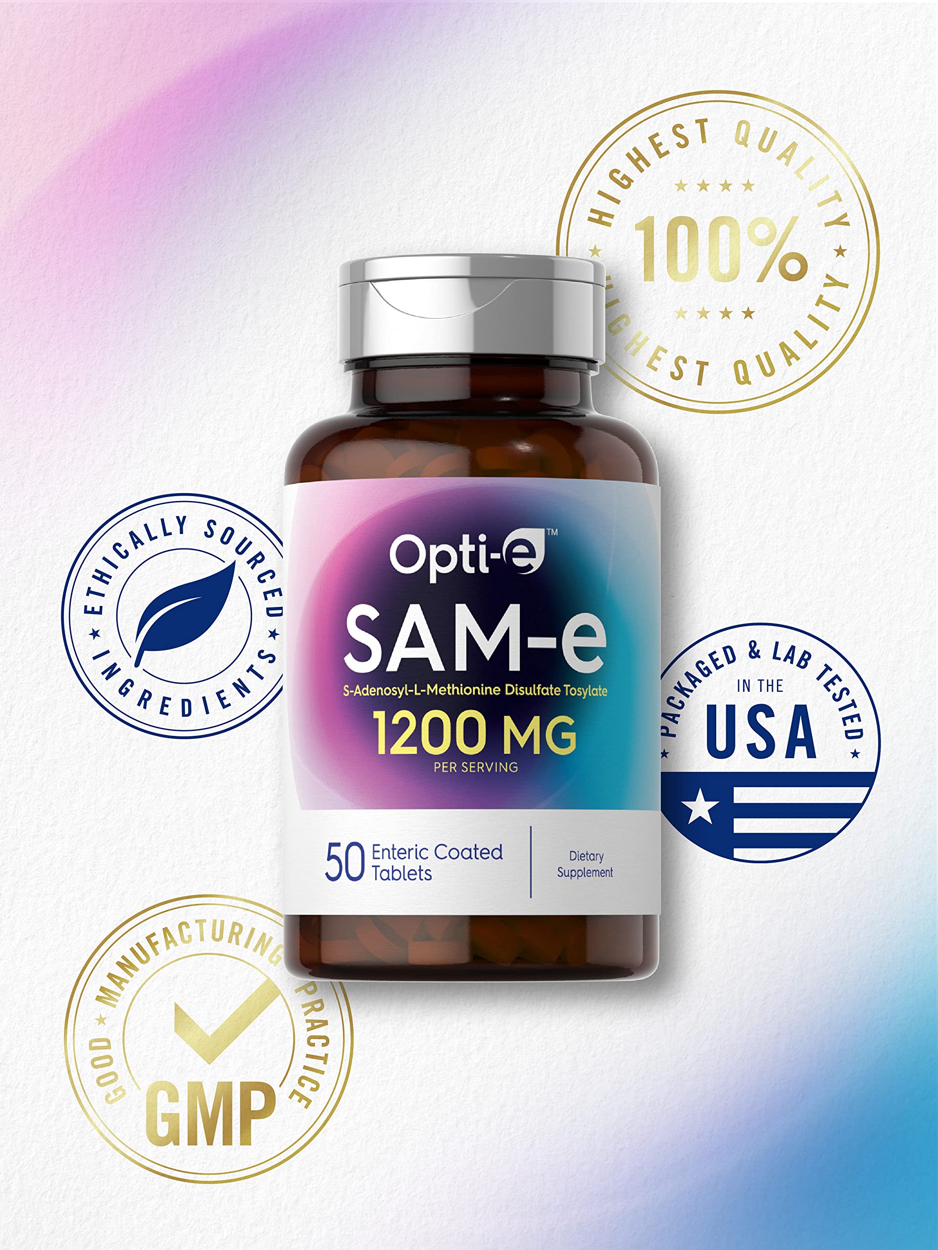Foto 6 pulgar | Suplemento Carlyle Sam-e 1200 Mg 50 Comprimidos Vegetariano - Venta Internacional