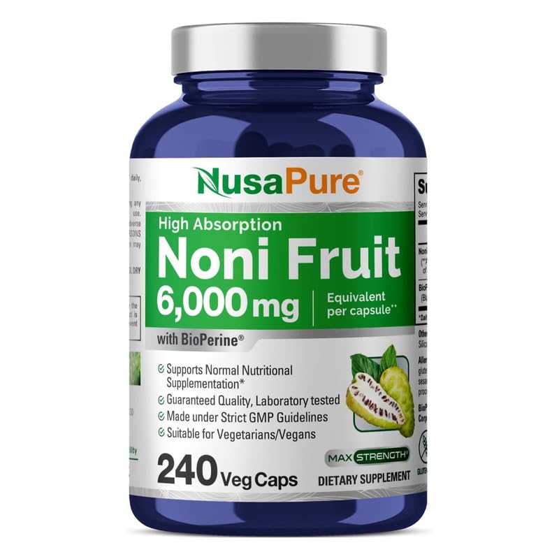 Foto 2 pulgar | Suplemento Nusapure  Extracto de Fruta Noni 240 Cápsulas - Venta Internacional