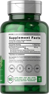 Foto 2 | Suplemento Horbaach Extracto de Palma Enana Americana 900 Mg 200 Cápsulas - Venta Internacional