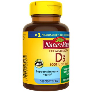 Foto 7 | Suplemento Nature Made Vitamina D3 5000 Ui 360 Cápsulas Blandas - Venta Internacional