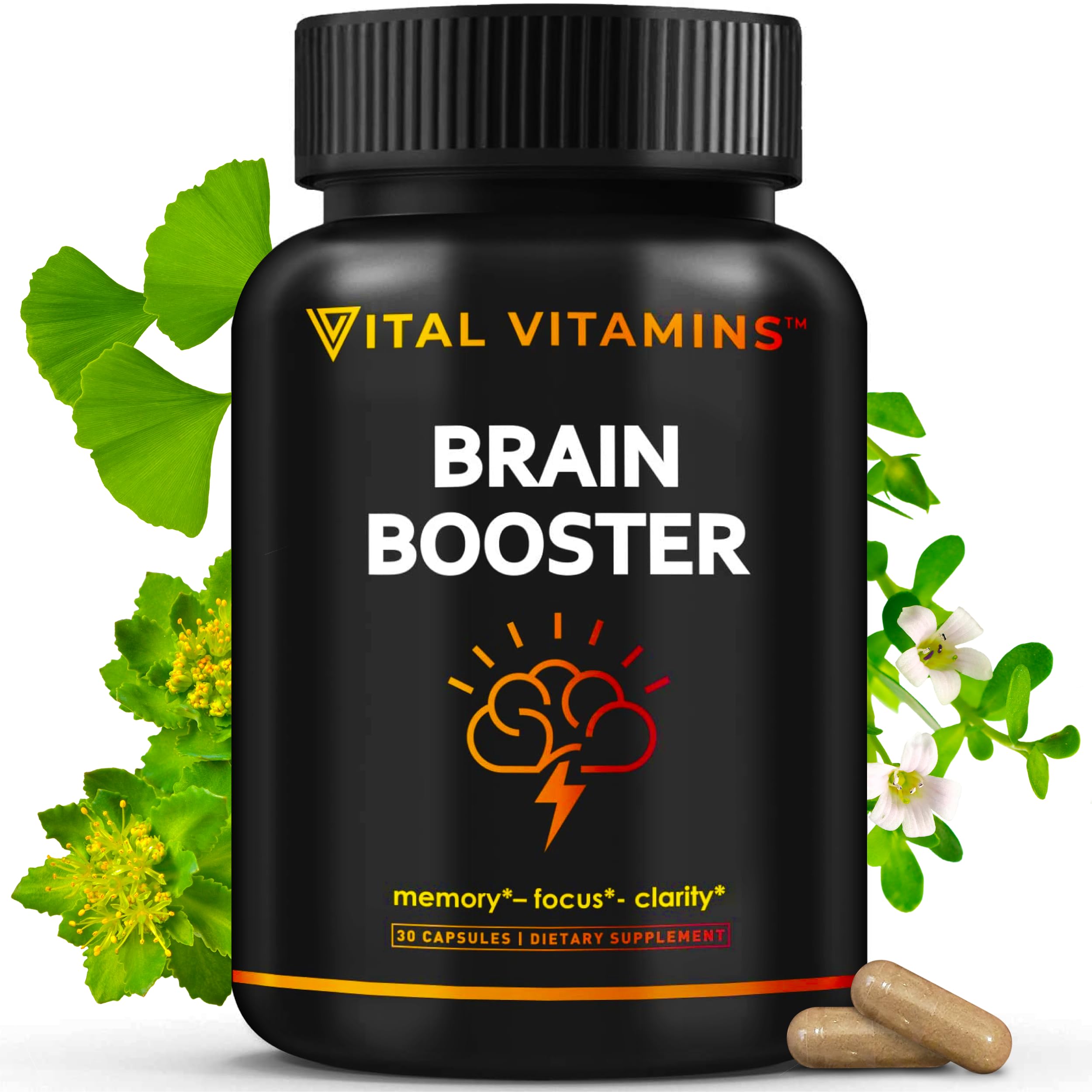 Foto 2 pulgar | Suplemento de Vitaminas Vitales Brain Booster Memory Focus - Venta Internacional
