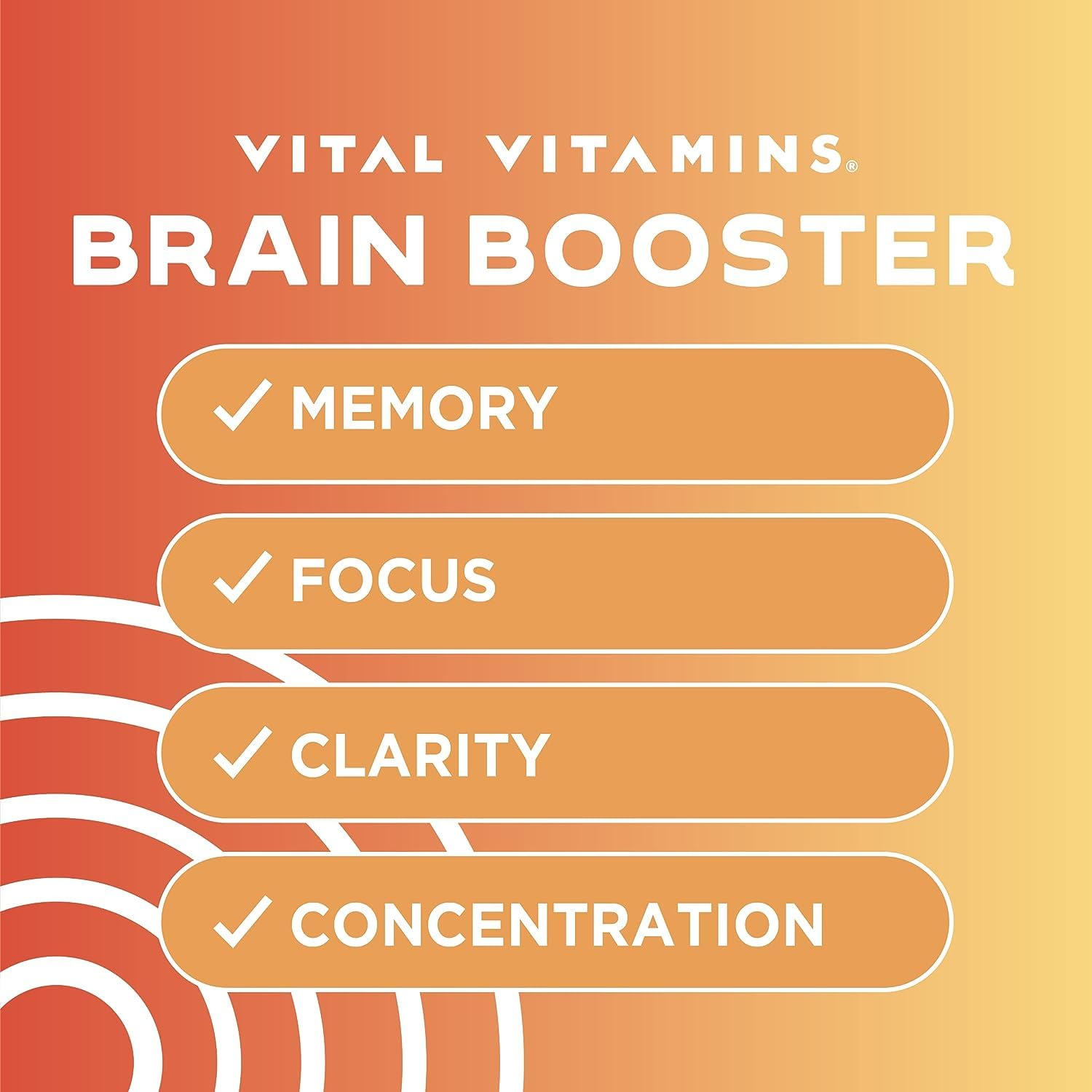 Foto 3 pulgar | Suplemento de Vitaminas Vitales Brain Booster Memory Focus - Venta Internacional