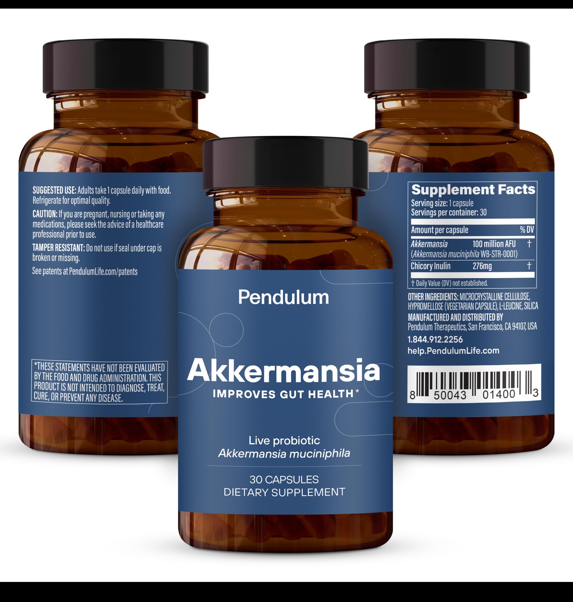 Foto 4 pulgar | Probiótico Pendulum Akkermansia 30 Cápsulas - Venta Internacional