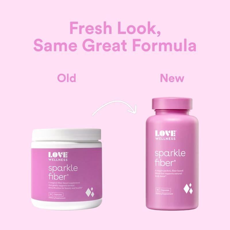 Foto 7 | Suplemento de Fibra Love Wellness Sparkle Psyllium 90 Cápsulas - Venta Internacional