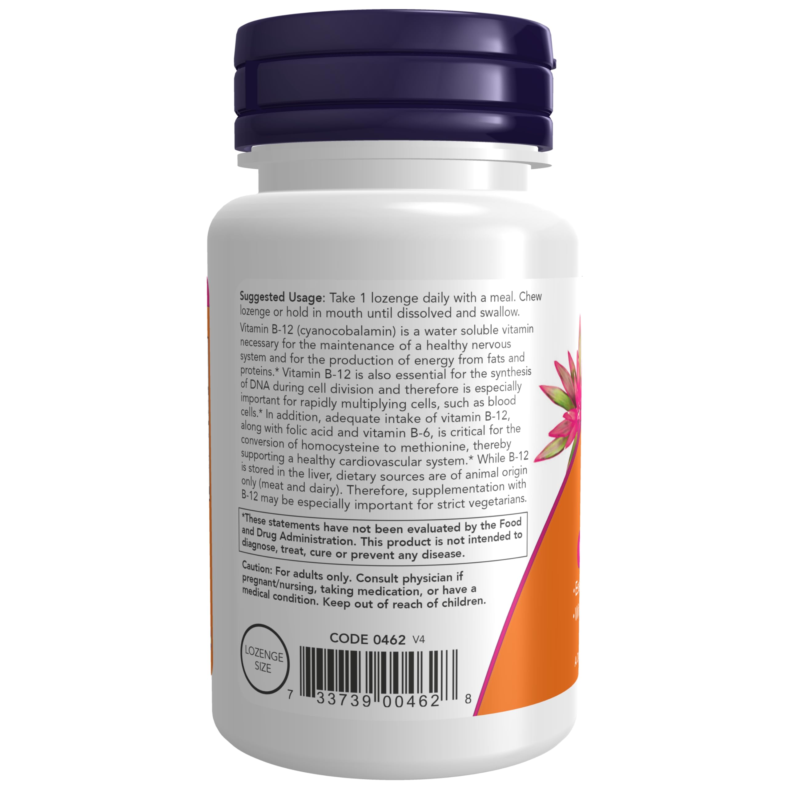 Foto 4 pulgar | Suplemento Now B-12 de 60 Pastillas-Venta Internacional