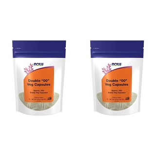Foto 1 | Cápsulas Vegetarianas Vacías Now Double 250 Cápsulas Vegetarianas X2 - Venta Internacional