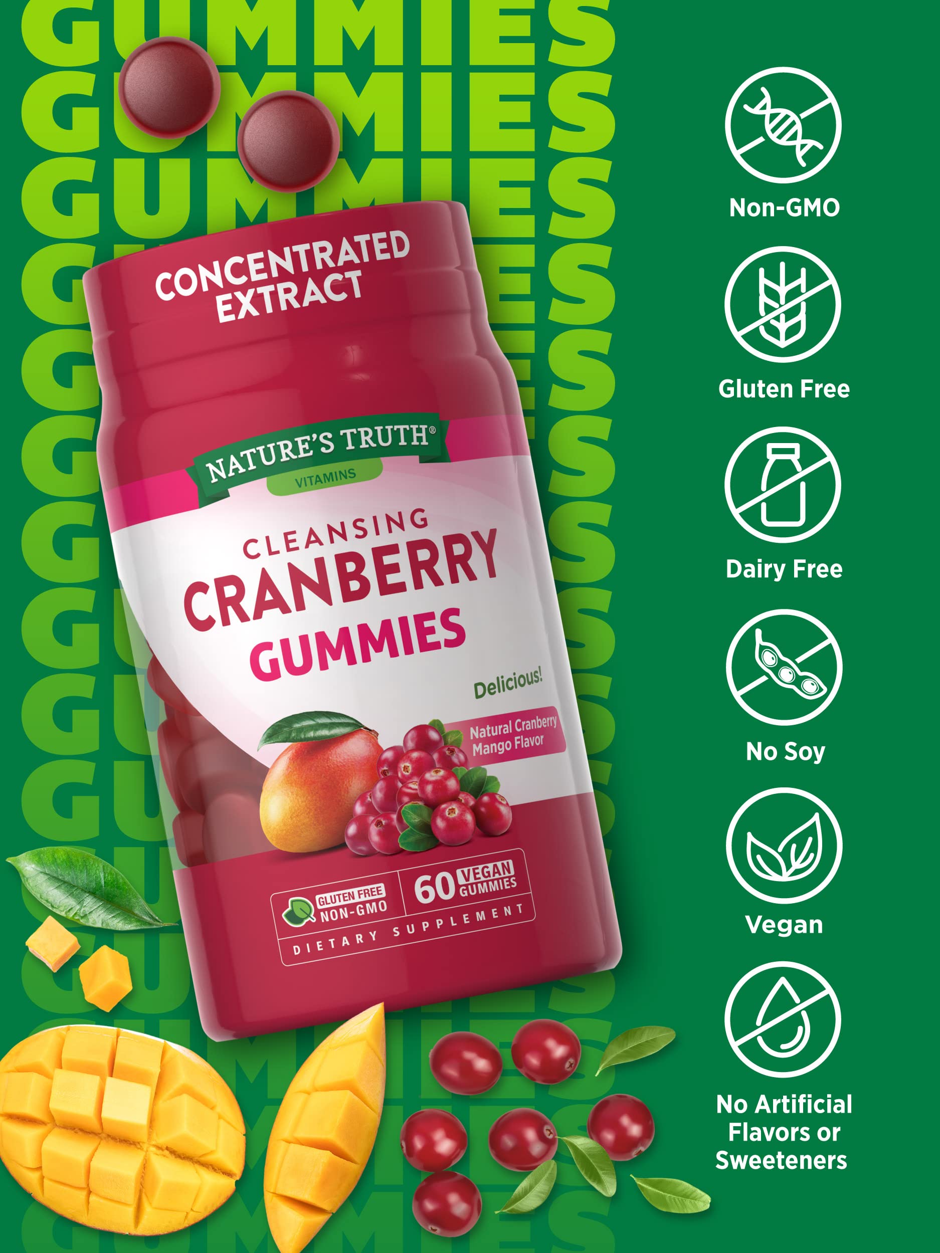 Foto 3 | Suplemento Nature's Truth, Gomitas de Arándanos 60 Gomitas Veganas - Venta Internacional