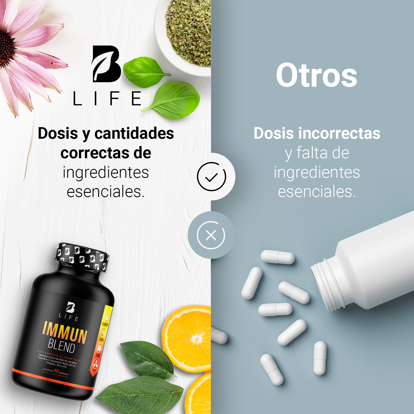 Foto 5 | Immun Blend B Life 90 Cápsulas