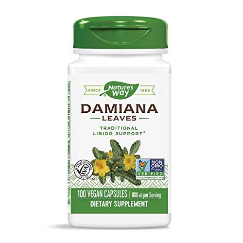 Foto 2 pulgar | Suplemento de Hojas de Damiana de Nature's Way 800 Mg 100 Cápsulas - Venta Internacional