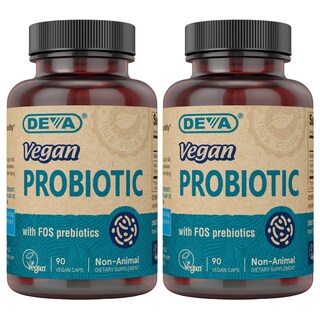 Foto 1 | Suplemento Probiótico Vegano con Prebióticos FOS - Deva 90 cápsulas