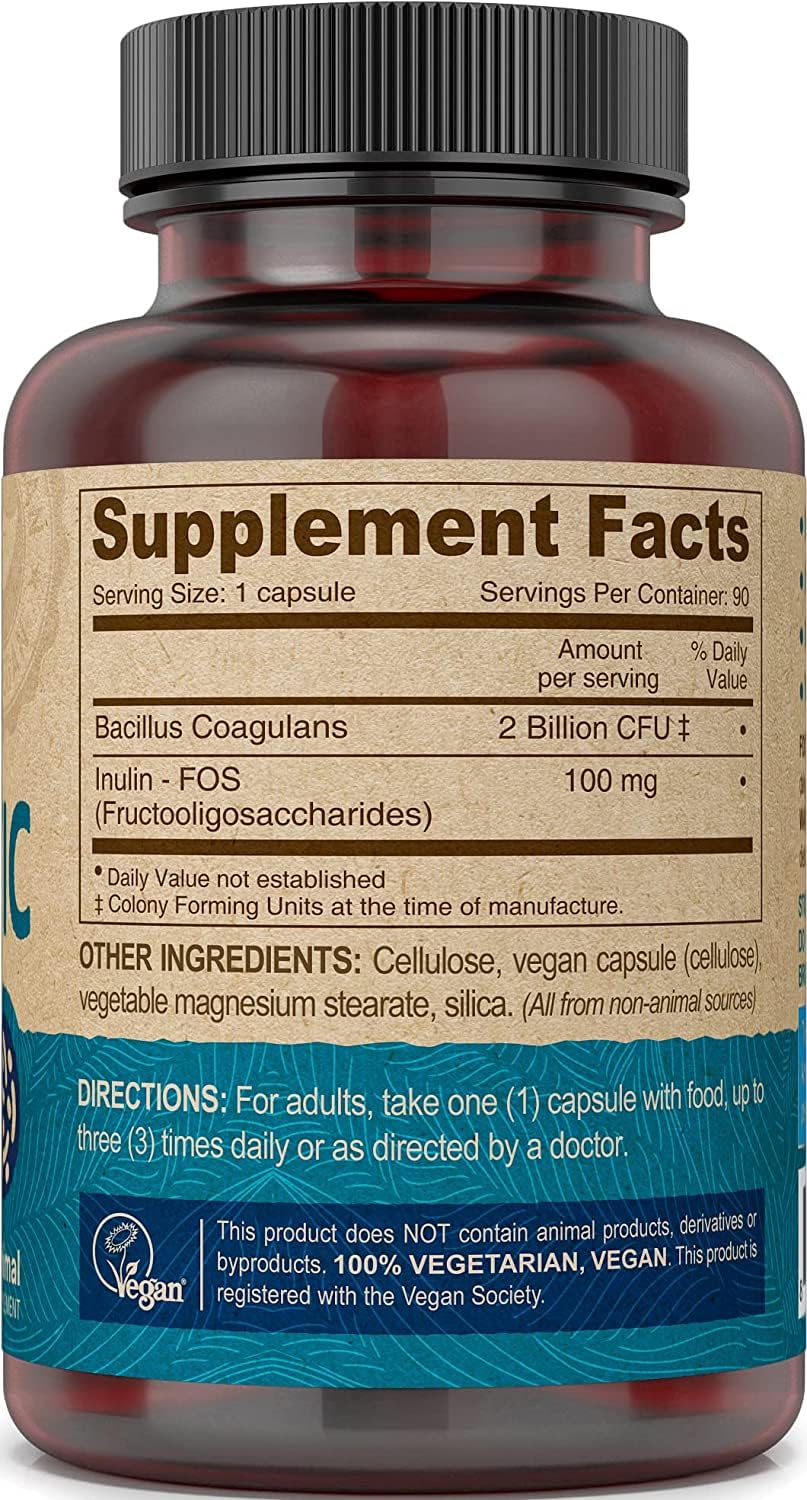 Foto 5 pulgar | Suplemento Probiótico Vegano con Prebióticos FOS - Deva 90 cápsulas