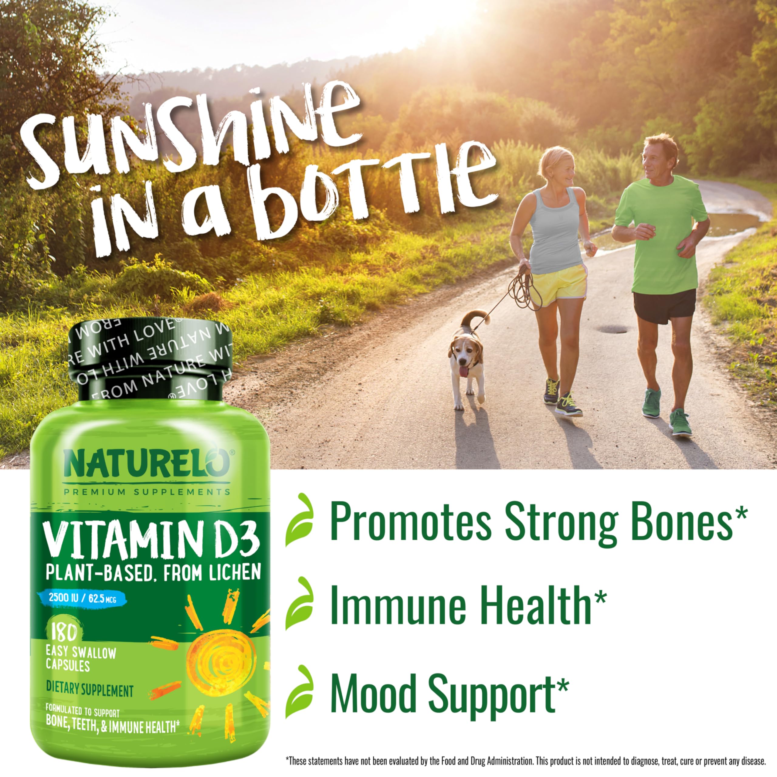 Foto 7 pulgar | Suplemento Naturelo de Vitamina D3 de 2500 Ui a Base de Plantas - Venta Internacional