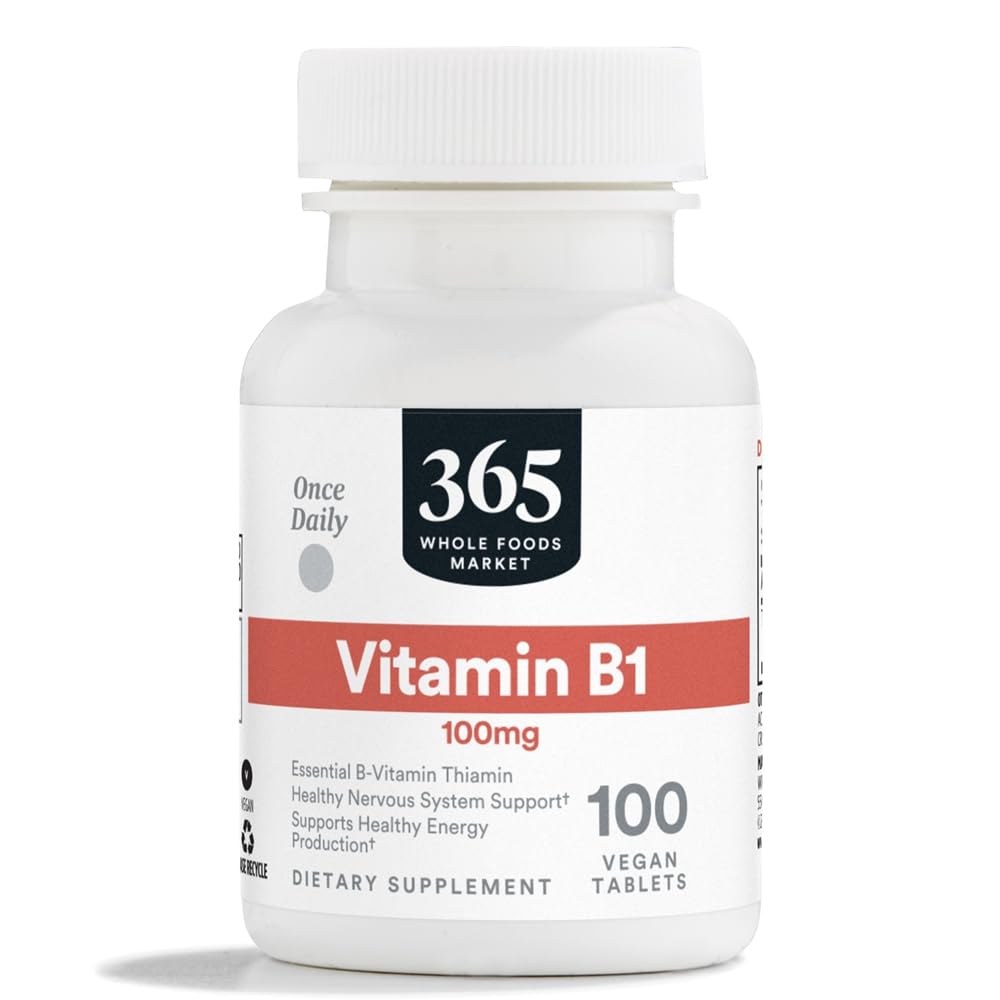 Foto 2 pulgar | Suplemento 365 De Whole Foods Market Vitamina B1 100 Mg 100 Comprimidos - Venta Internacional