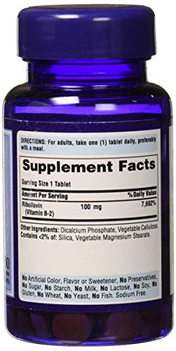 Foto 4 pulgar | Suplemento de Vitamina B-2 en Tabletas de 100 mg - 100 Unidades