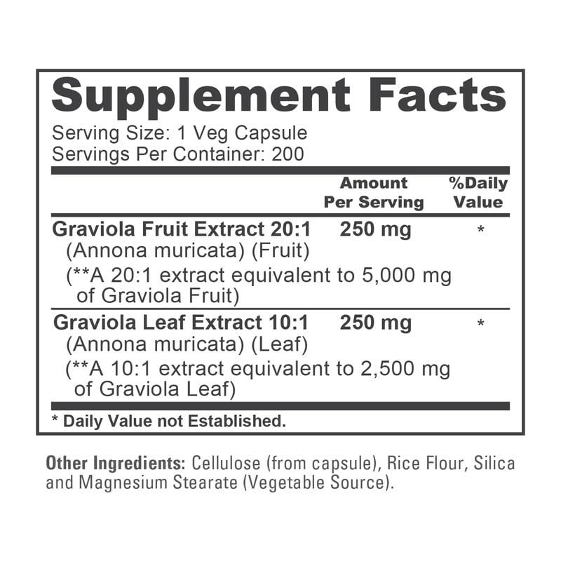 Foto 7 pulgar | Suplemento Nusapure Graviola Equivalente a 7.500 mg 200 Cápsulas Vegetarianas - Venta Internacional