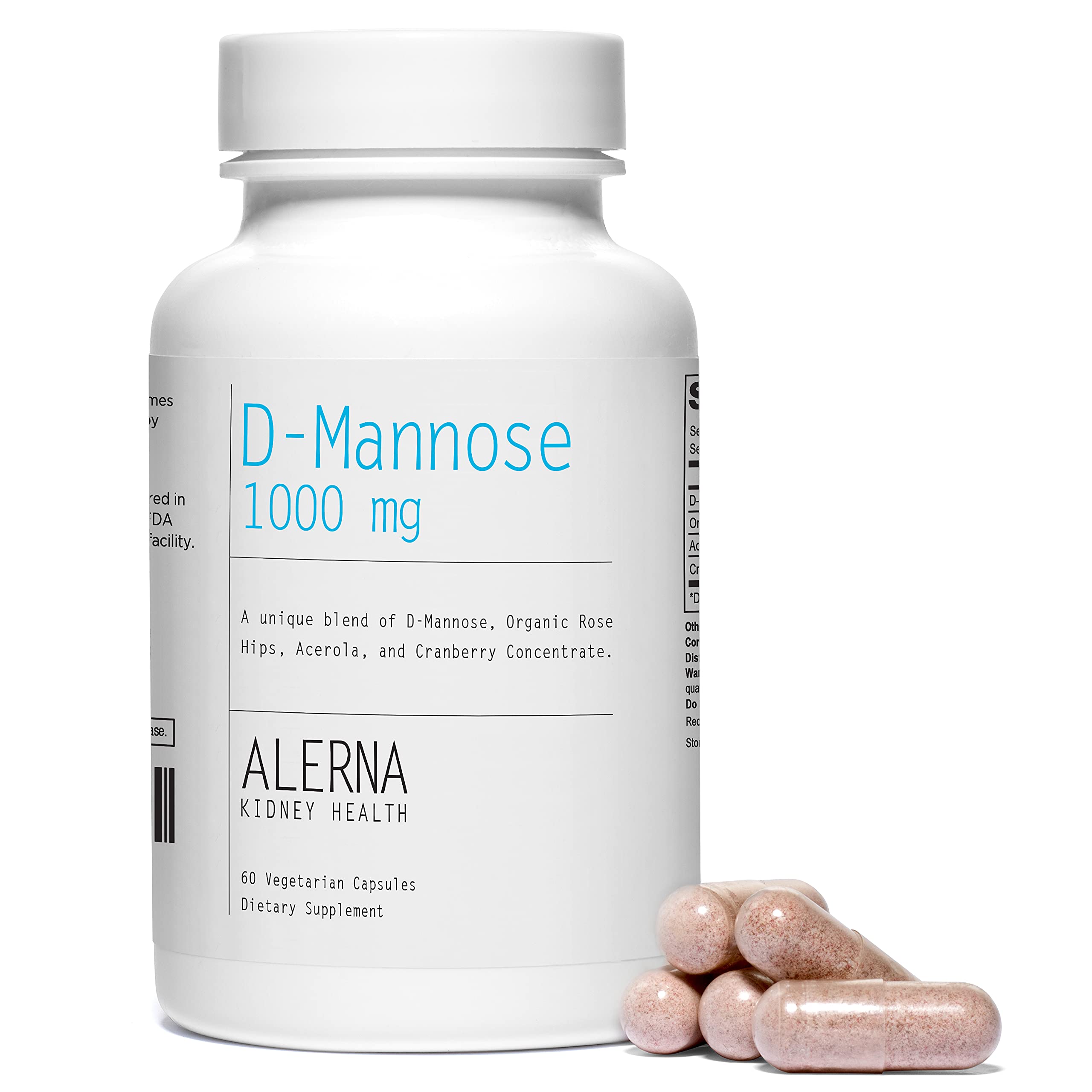 Suplemento Alerna Kidney Health D-manosa 1000 Mg 60 Cápsulas X3 - Venta Internacional