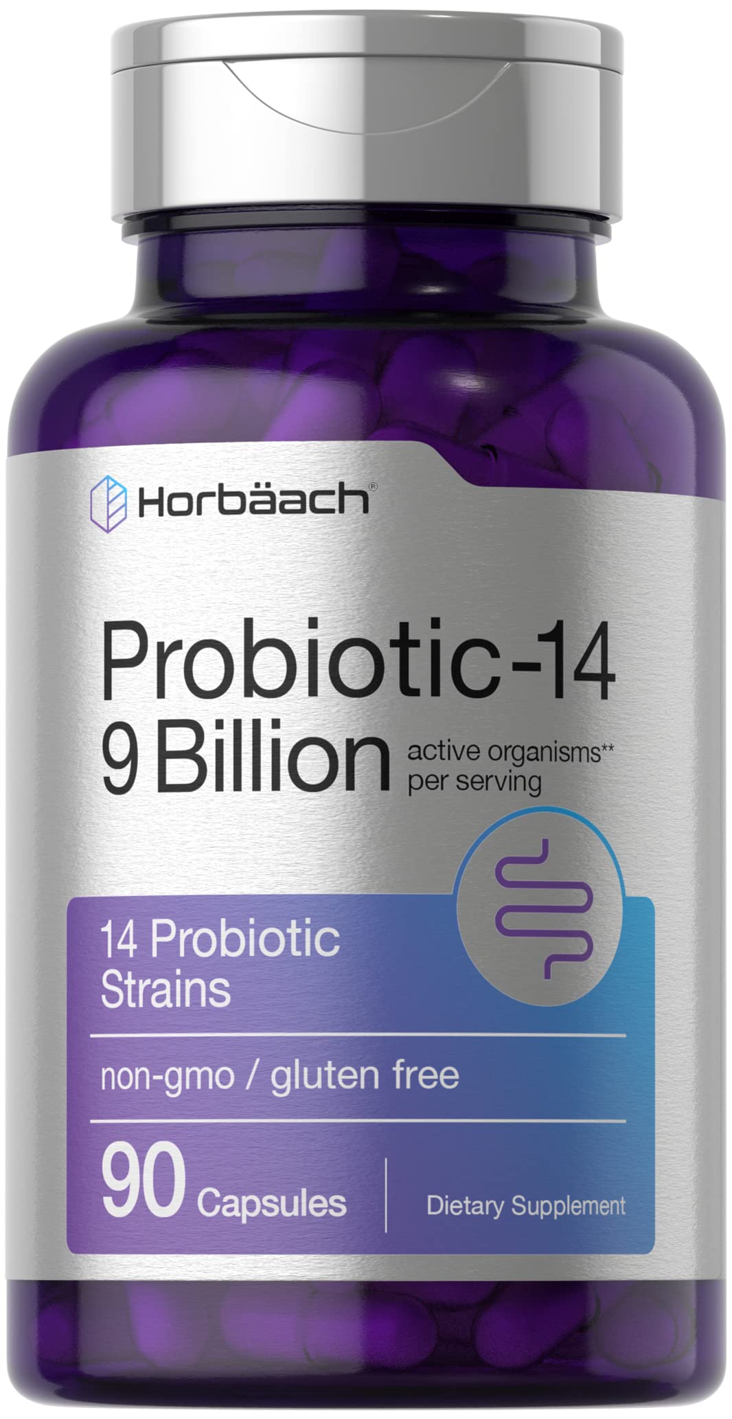 Foto 1 | Probioticos Horbäach Probiotic-14 90 Cápsulas - Venta Internacional