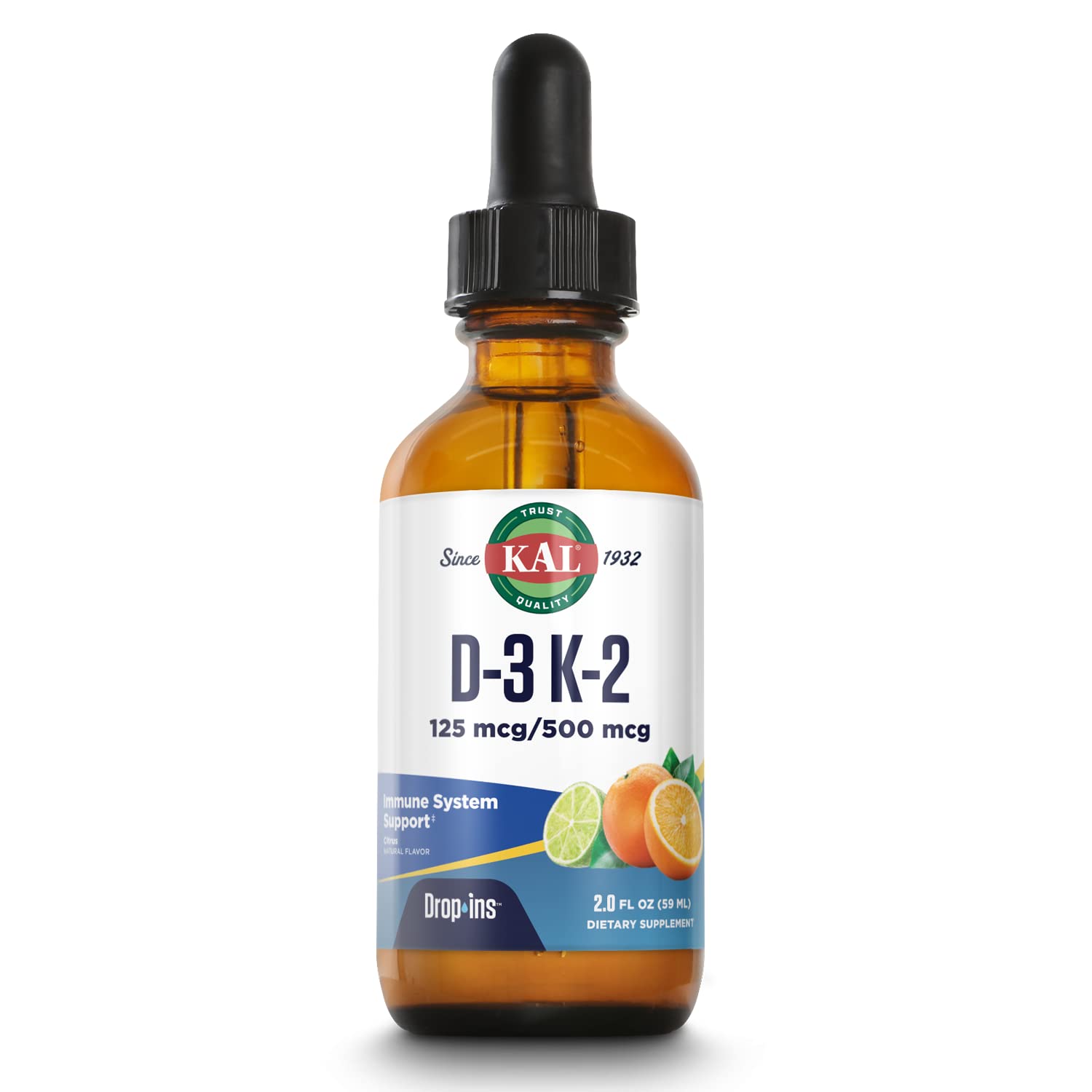 Foto 2 pulgar | Suplemento Kal D3 K2 Gotas 125 mcg/500 mcg Líquido 60 Dosis - Venta Internacional