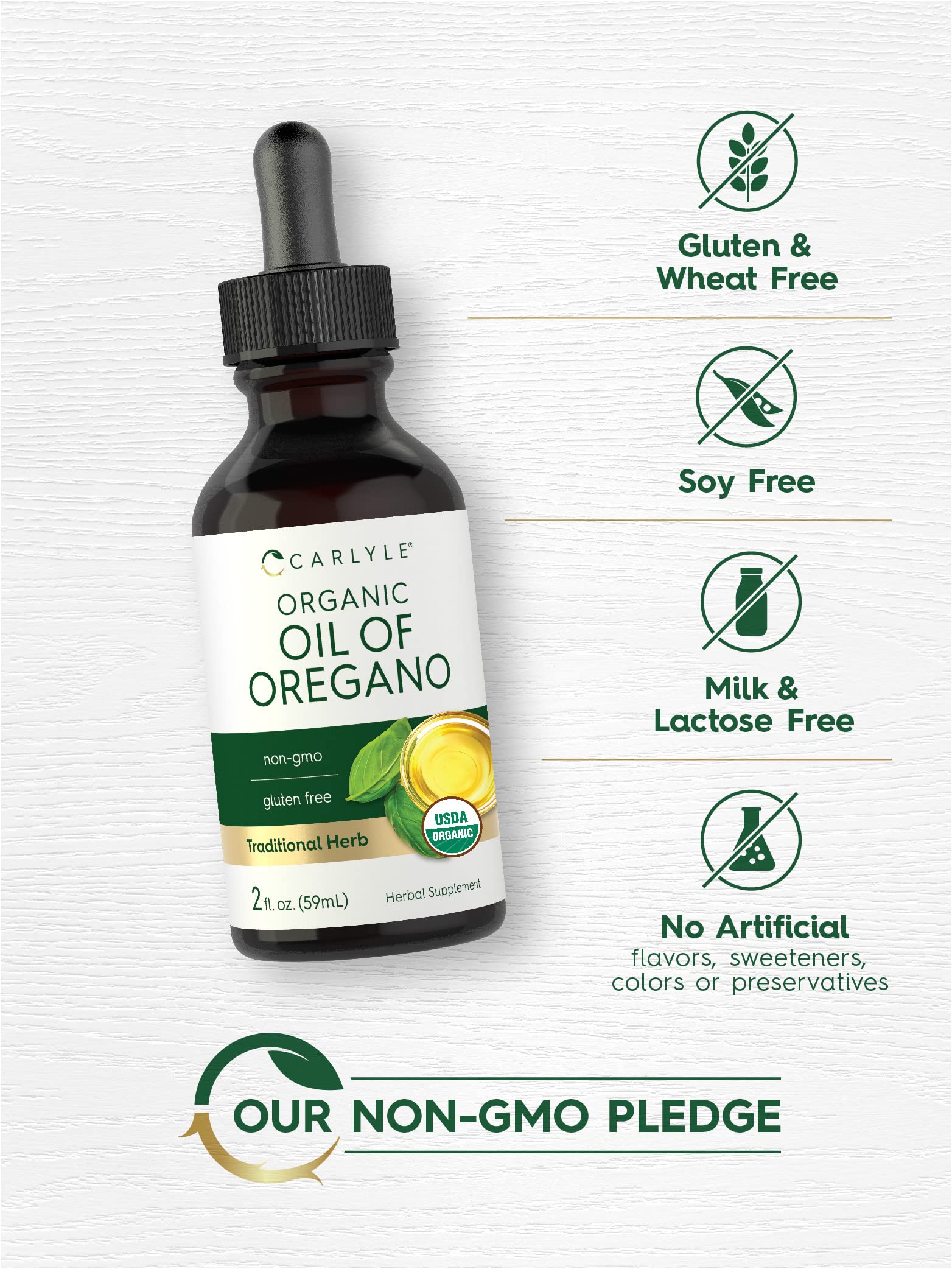 Foto 4 | Suplemento Carlyle de Aceite Orgánico de Orégano 60 Ml - Venta Internacional