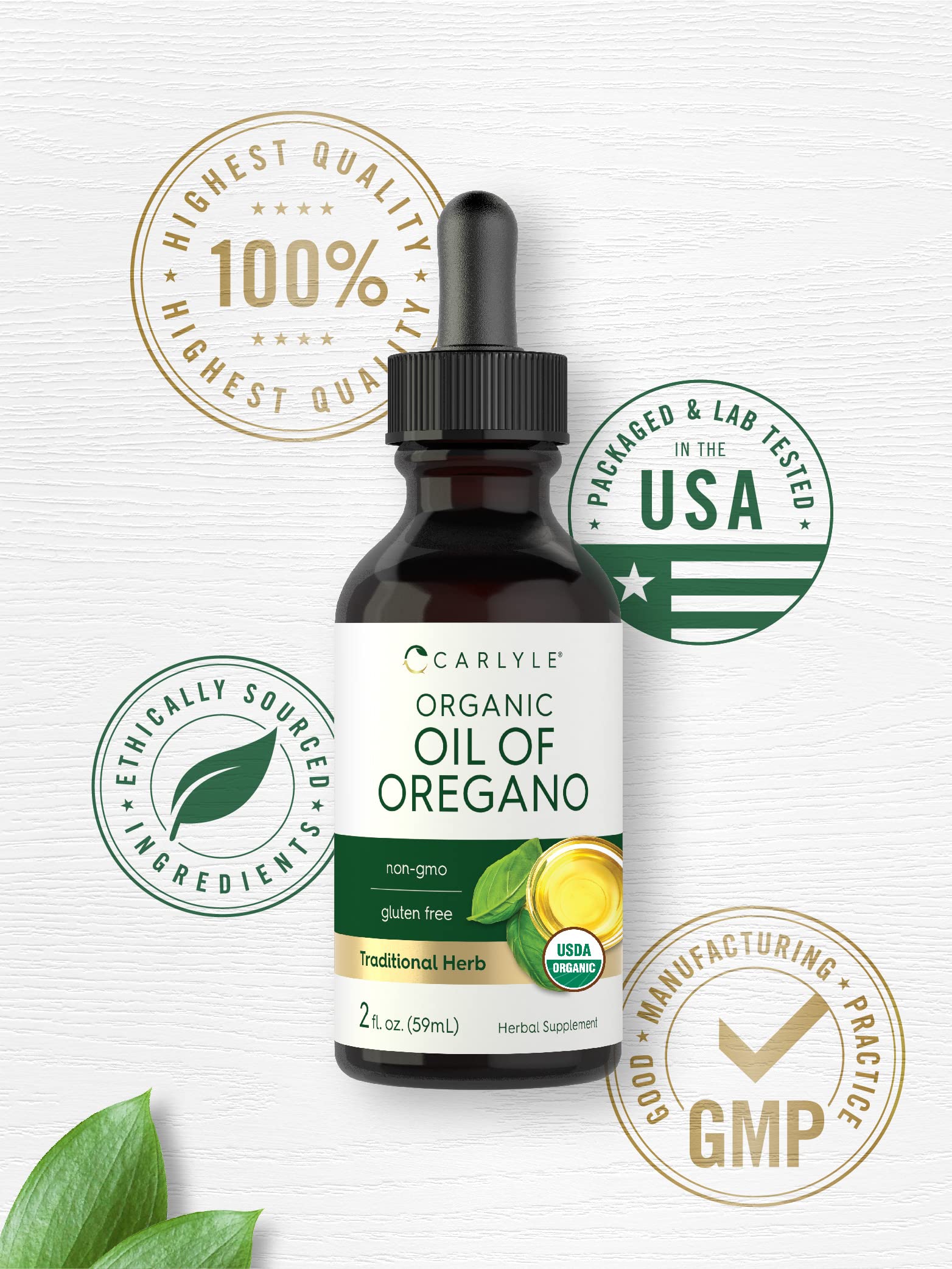 Foto 5 | Suplemento Carlyle de Aceite Orgánico de Orégano 60 Ml - Venta Internacional