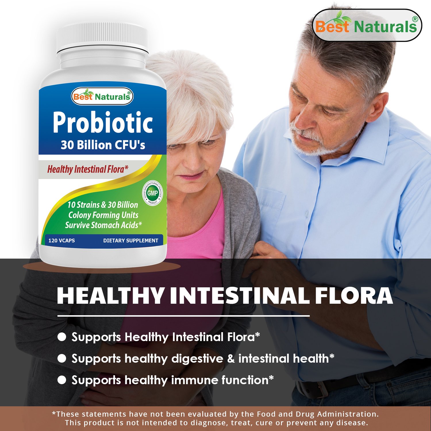 Foto 5 pulgar | Suplemento Best Naturals Probiotic 120 Cápsulas-Venta Internacional