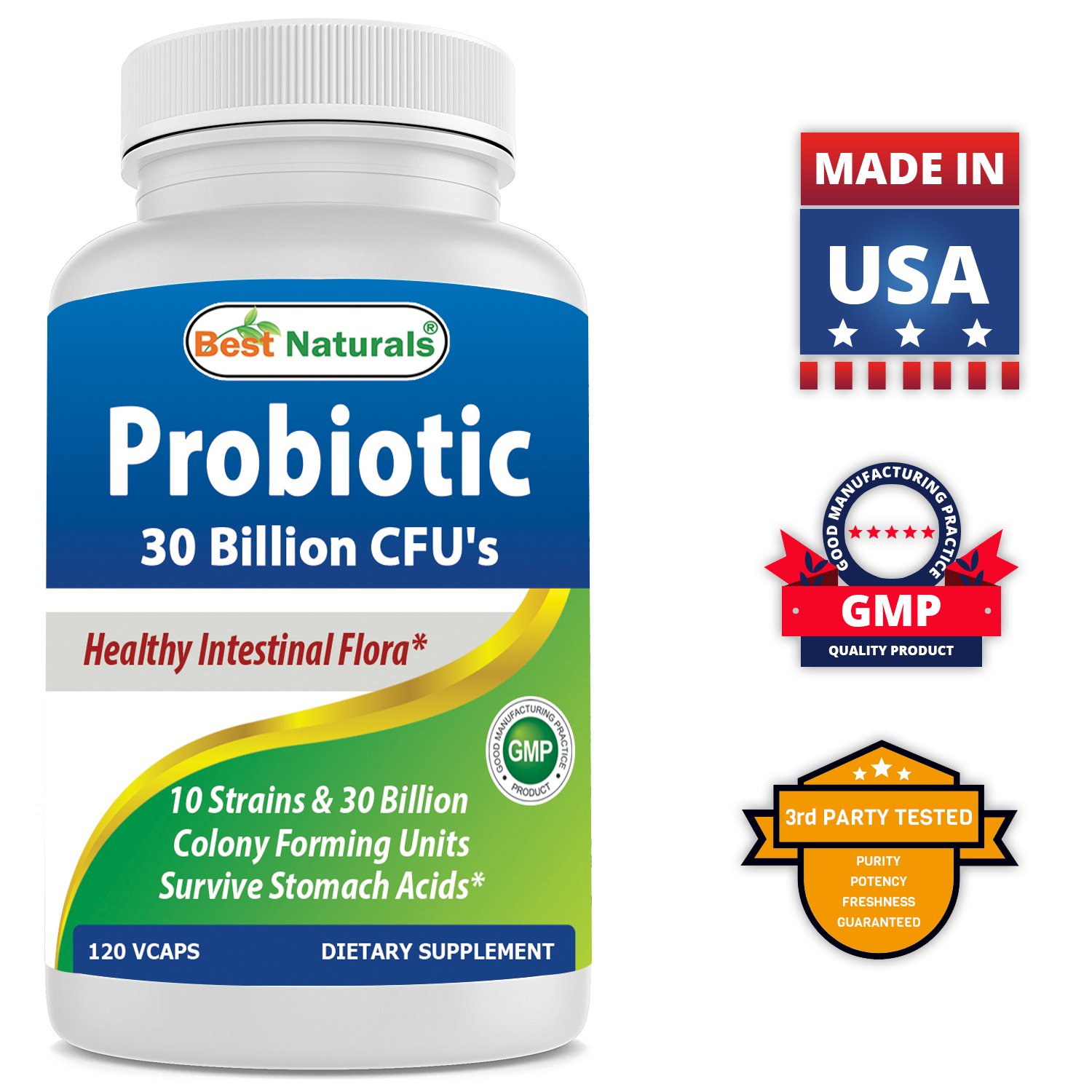 Foto 6 pulgar | Suplemento Best Naturals Probiotic 120 Cápsulas-Venta Internacional