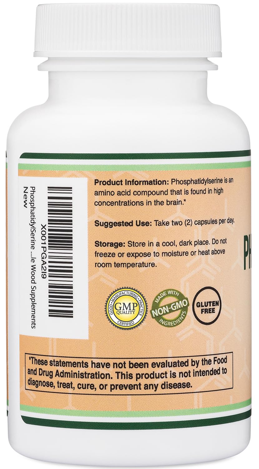 Foto 4 pulgar | Suplemento de Fosfatidilserina Double Wood 300 mg 120 Cápsulas - Venta Internacional