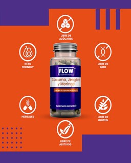 Foto 5 | Suplementos Flow Supplements de Vitaminas y Minerales 3 Piezas