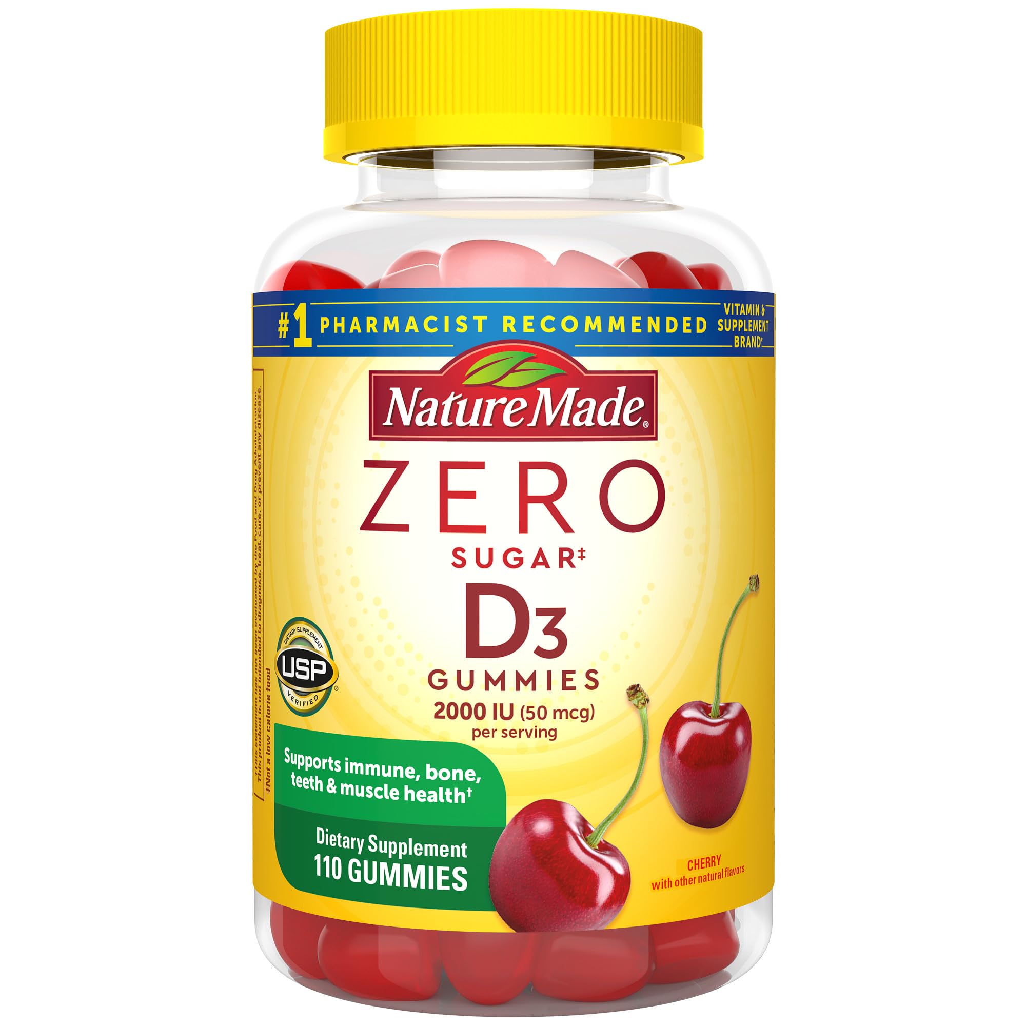Foto 1 | Vitamina D3 Nature Made 2000 Ui 110 Gomitas - Venta Internacional