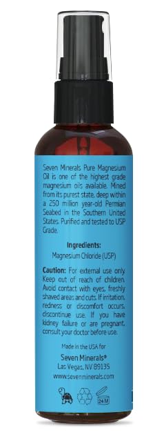 Foto 3 pulgar | Spray Aceite de Magnesio Seven Minerals 60 Ml - Venta Internacional