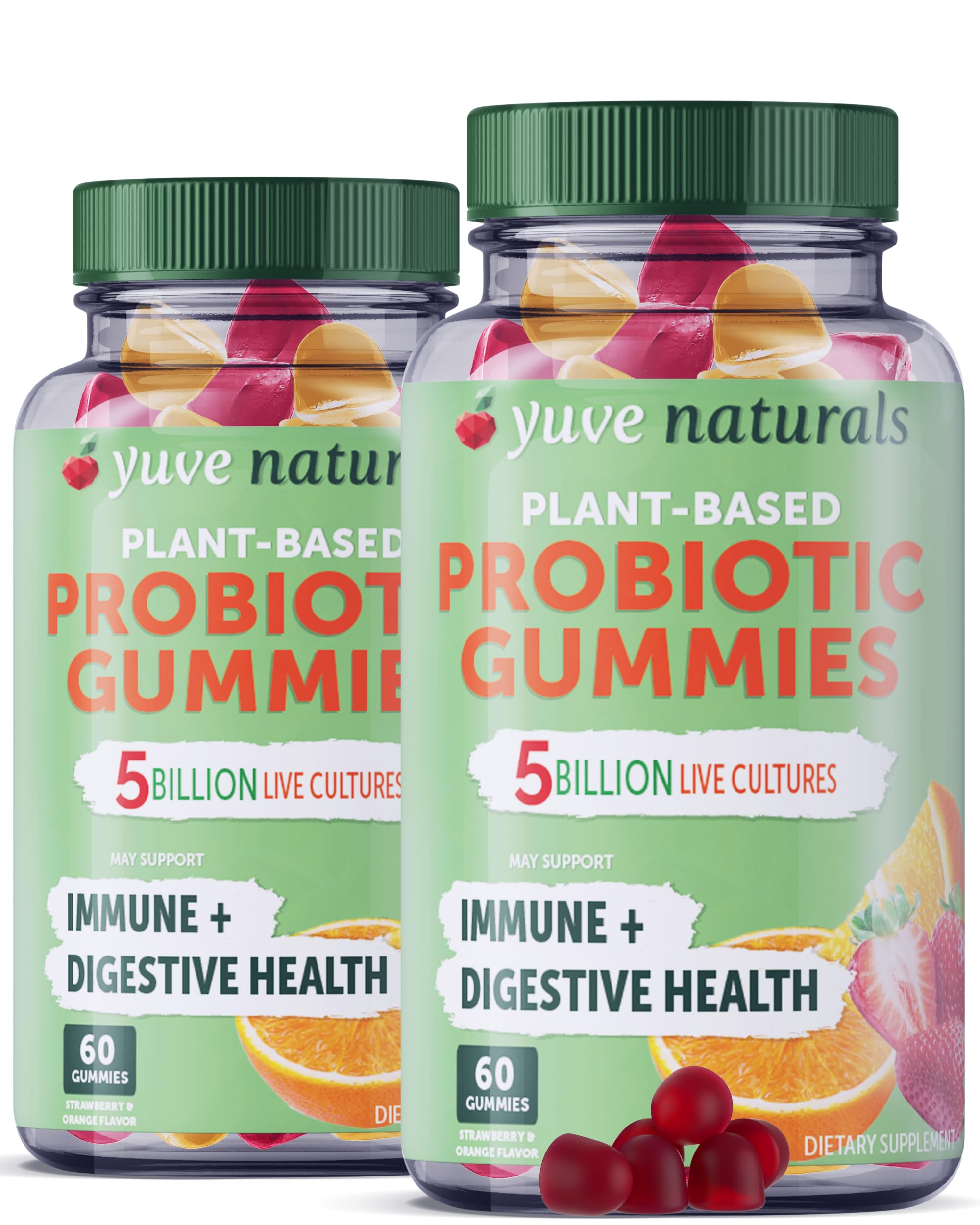 Gomitas Probióticas Yuve Vegan de 5 Mil Millones de Cfu Para Mujeres Y Hombres - Venta Internacional