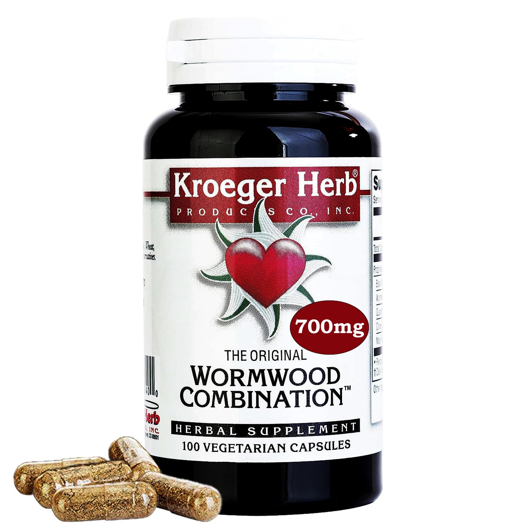 Foto 2 pulgar | Suplemento Kroeger Herb & Wormwood Combination 100 Cápsulas - Venta Internacional