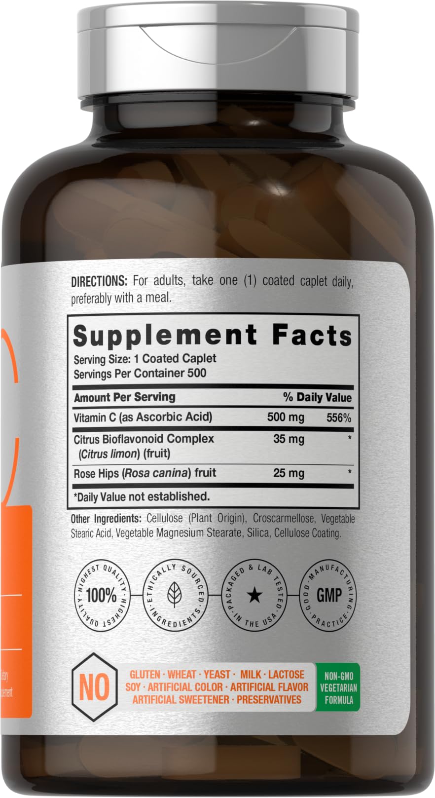 Foto 3 pulgar | Suplemento Horbäach Vitamina C Con Bioflavonoides  500 mg- Venta Internacional
