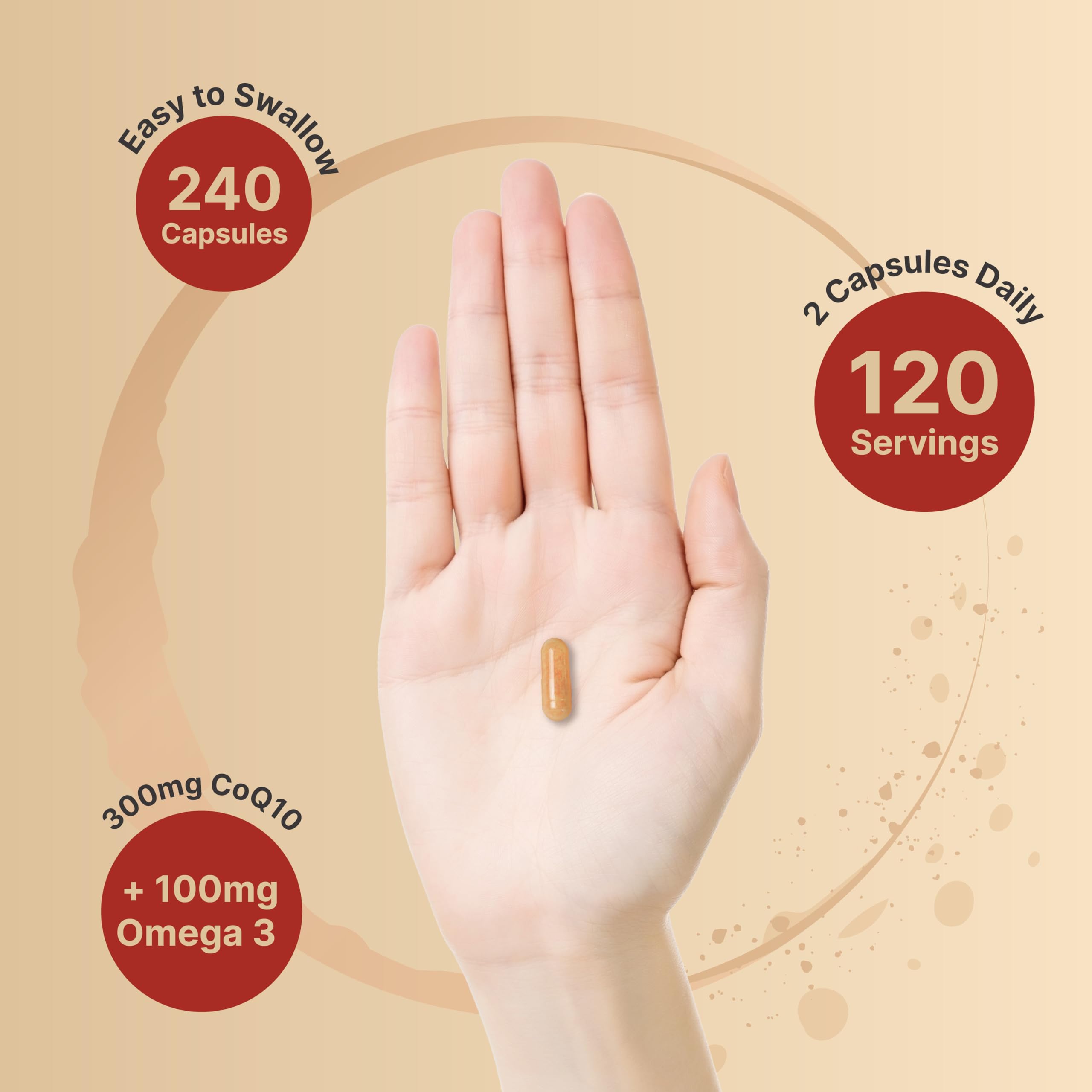 Foto 5 pulgar | Suplemento Naturebell Coq10 Ubiquinona 300 mg con Omega-3 - Venta Internacional