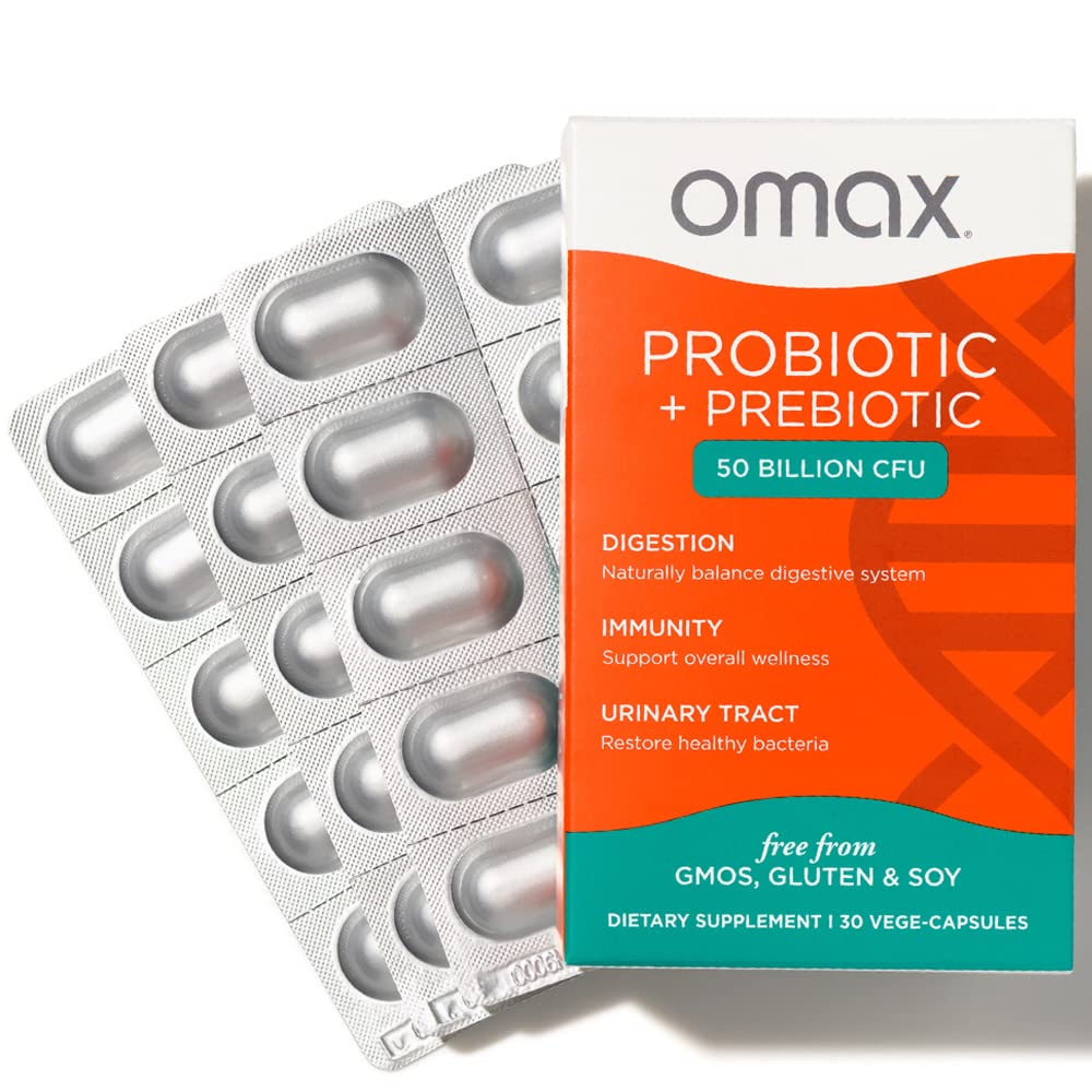 Foto 2 pulgar | Suplemento Prebiótico Y Probiótico Omax De 50 Mil Millones De Cfu Vegano - Venta Internacional