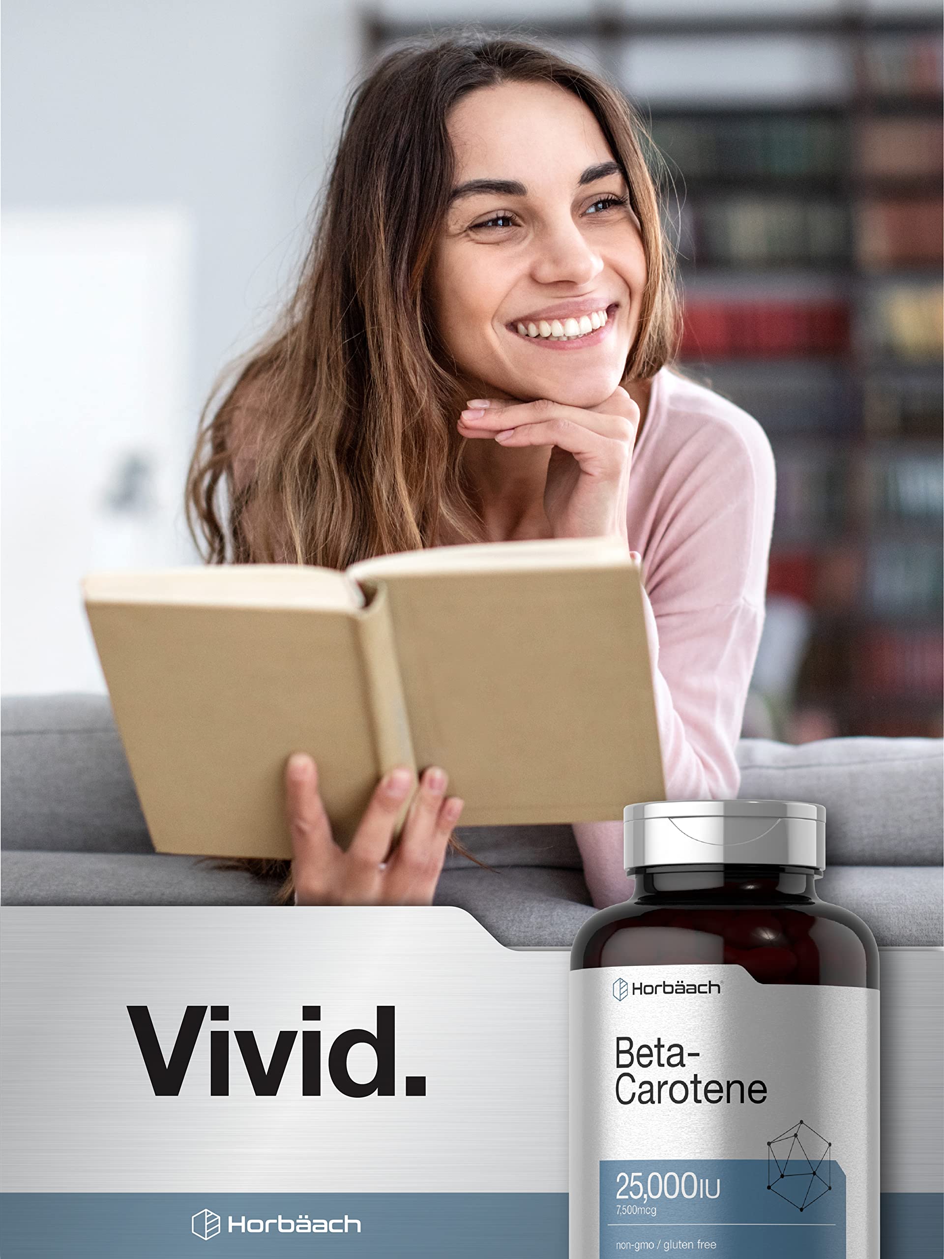 Foto 7 pulgar | Suplemento Horbäach Beta Caroteno 25 000 Ui 400 Softgels - Venta Internacional